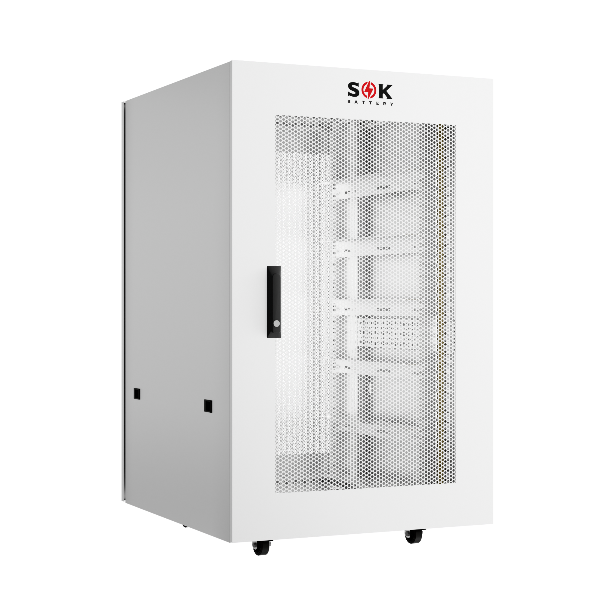 SOK rack battery system shown as a scalable storage example