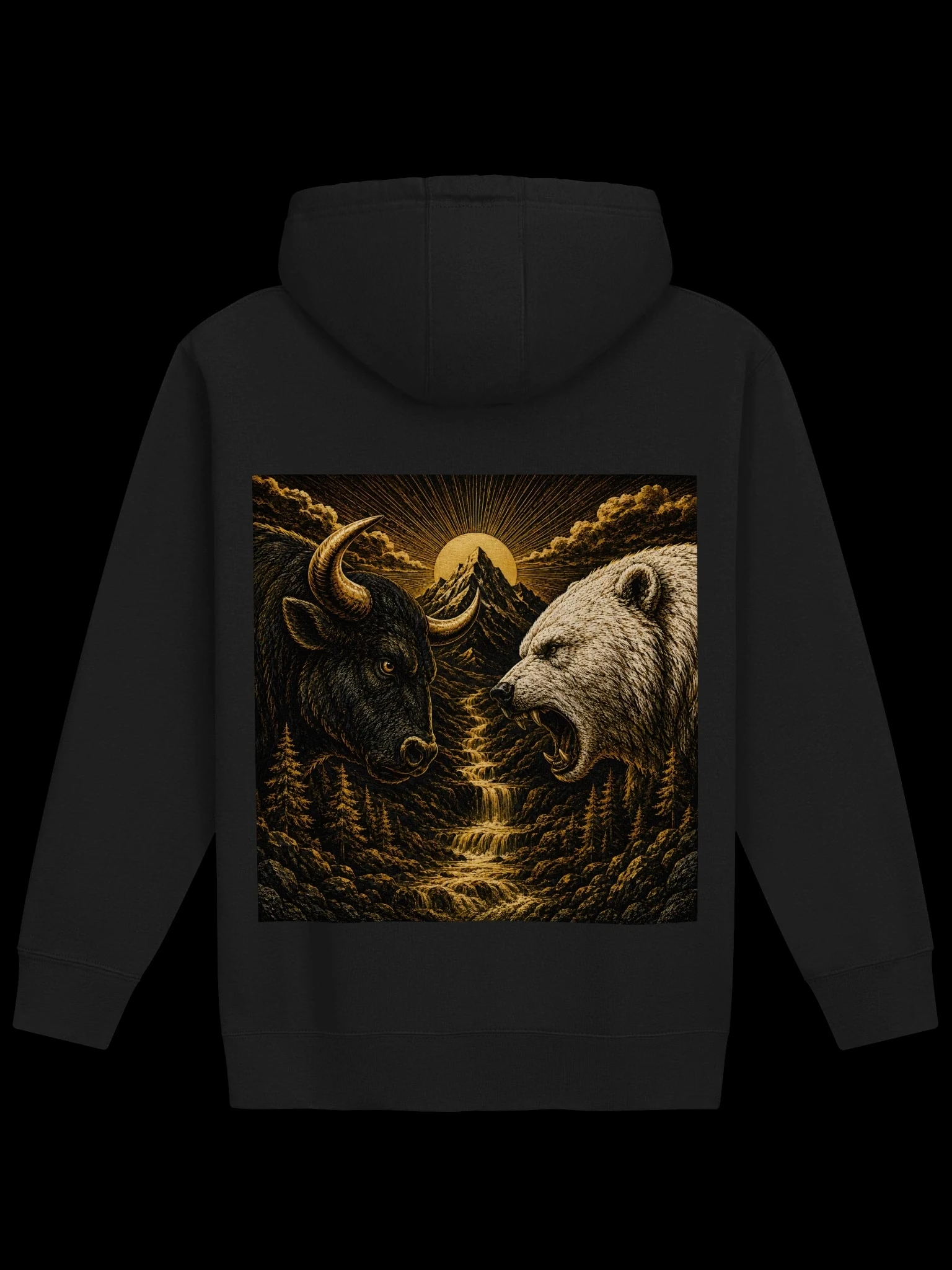 Back view of the Elevation Signature Series Polar Bear Hoodie